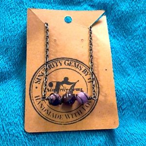 Amethyst stone necklace